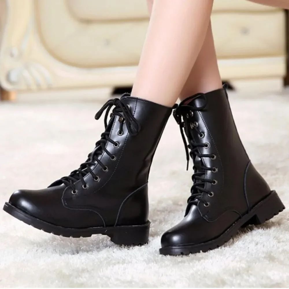 SY WOMEN'S STRAPPY CHUNKY HEELS DESIGN  CHELSEA ANKLE BOOTS